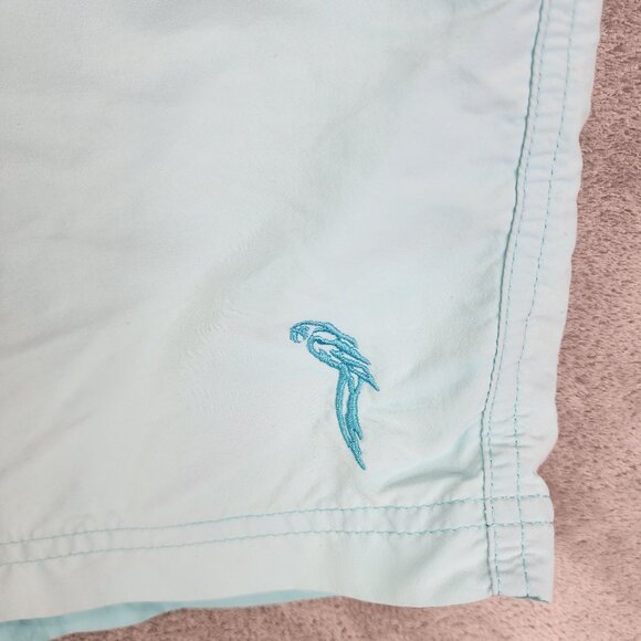 Mens Caribbean Swimwear Blue Swim Trunks Shorts Drawstring Waist Mesh Lining XL - Picture 3 of 13